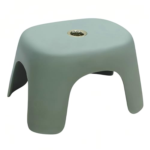 Plastic Step Stool, Anti-Slip ABS Shower Stool, Anti-Slip Bath Stool, Compact Foot stools for Bathroom, Home, Kitchen, Green - color: Green