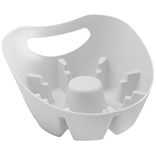 Plumb Craft Toilet and Drain Plunger with Holder Combo, Black/White