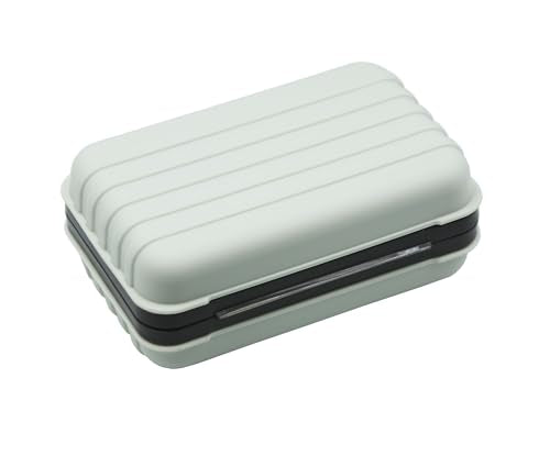 2 Pack Travel Soap Case Holder,Portable Soap Box with Draining Layer for Shower,Bathroom,Camping,Hiking,Gym (White) - color: 2 Pack White Travel Soap Case