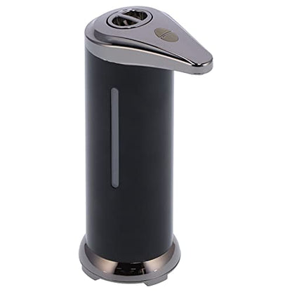 250ml Soap Dispenser, Automatic Soap Dispenser Touchless Touchless Hand Soap Dispenser for Home Bathroom Kitchen School Hotel (Black) - color: Black
