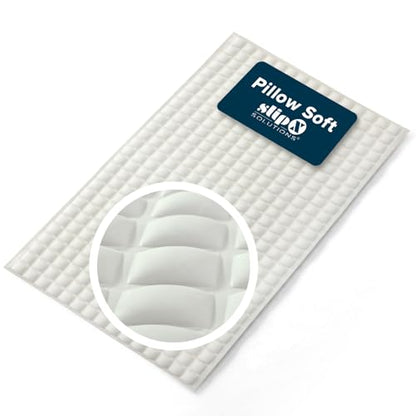SlipX Solutions Pillow Top Soft Padded Non Slip Bathtub Mat, 27x15.5, Cream | Soft Anti Slip Bath Tub And Shower Mat, 700 Air-Filled Pillows, Strong Suction Cups, Extra Comfort Underfoot - color: Cream