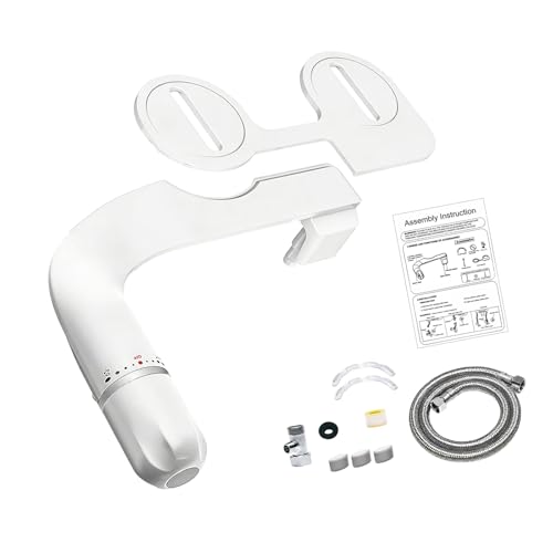 Toilet Seat Attachment Double Nozzle Bidet Adjustable Water Flows None Electric Bidet Toilet Attachment Easy Installation Cold Water Sprayer Bidets for Toilets - color: Asian model