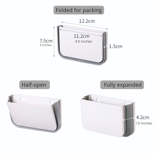 Cruise Magnetic Toothbrush Holder Cabin Walls, Foldable Toiletry Organizer for Disney RoyalCaribbean Carnival Cabin Bathroom, Strong Magnet, No Drilling, Space-Saving Travel Essential (4)