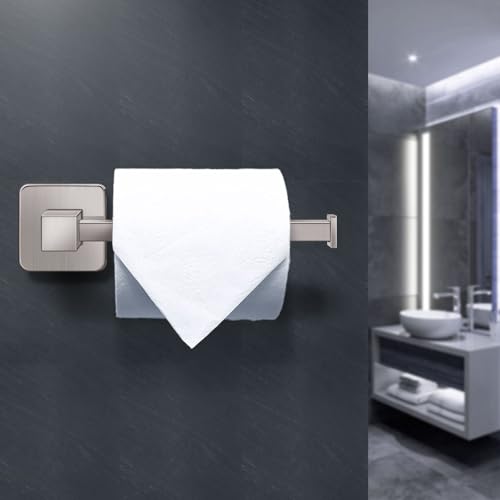 Bathroom Hardware Accessories Set 4 Pieces, Brushed Nickel Stainless Steel Towel Bar Set, Includes 24In Towel Bar, Towel Ring, Robe Towel Hooks,Toilet Paper Holder, Bathroom Towel Rack Set - color: Brushed Nickel, size: 24Inch