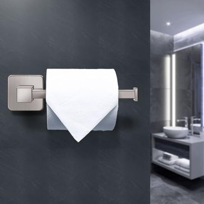 Bathroom Hardware Accessories Set 4 Pieces, Brushed Nickel Stainless Steel Towel Bar Set, Includes 24In Towel Bar, Towel Ring, Robe Towel Hooks,Toilet Paper Holder, Bathroom Towel Rack Set - color: Brushed Nickel, size: 24Inch