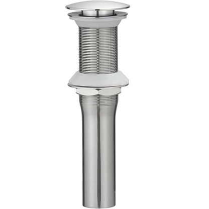 Brushed Nickel Bathroom Sink Drain Pop up Drain Without Overflow Rustproof | Bathroom Sink Stopper with Detachable Strainer Basket All Metal Rustproof Fits 1-1/2" to 1-3/4" Sink Hole by Homevacious - color: Brushed Nickel