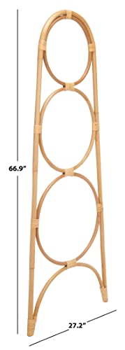 SAFAVIEH Home Collection Kino Natural Solid Wood 3-Tier Leaning Towel Hanger (Fully Assembled) - color: Natural