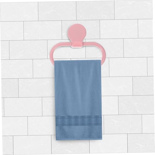 2Pcs Self Adhesive Towel Ring Elegant Plastic Hand Towel Holders for Kitchen and Bathroom No Drill Installation Space Saving Design Versatile Towel Hanger for Easy Use