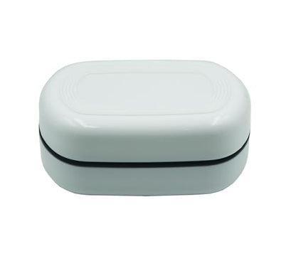 2 Pack Travel Soap Case Holder,Portable Soap Box with Draining Layer for Shower,Bathroom,Camping,Hiking,Gym (Black and White) - color: 2 Pack Black and White Soap Case