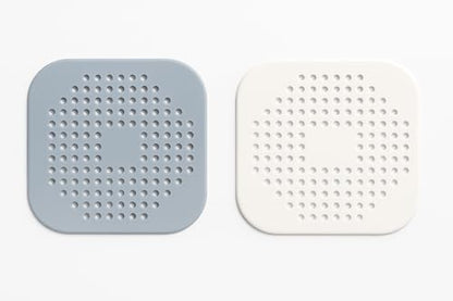 Silicone Drain Protector, Gray Anti-Clog Hair Catcher for Shower and Bathtub, 5.7 Inch Flexible Strainer with Easy Clean Design