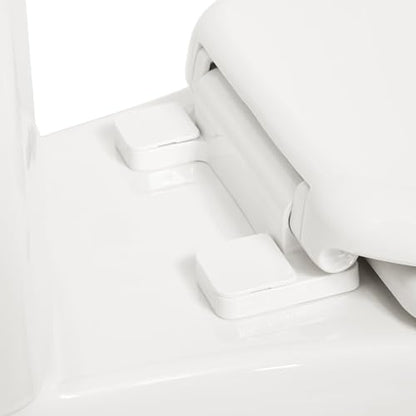 Signature Hardware 447334 Elongated Closed-Front Toilet Seat And Lid with Soft Close and Quick Release