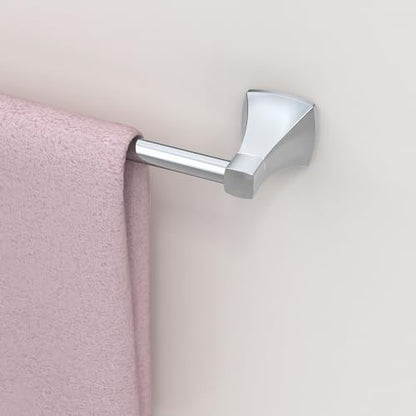 24 Inch Chrome Towel Bar Towel Rack for Bathroom Kitchen Hand Towel Holder Dish Cloths Hanger SUS304 Stainless Steel Rustproof Wall Mount - color: Chrome, size: 24 inch