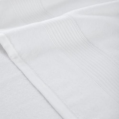 Modern Threads Hotel Collection 6-Pack 100% Ring Spun Cotton, Highly Absorbent Quick Drying Bath Towel Set, White, 30x60 - size: 30x60
