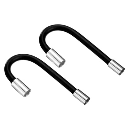 uxcell 2pcs Foaming Extension Tube, Faucet Lengthen Extender, Sink Drain Extension Tube, Bathroom Faucet Extender, Extension Flexible Water Hose Adapter Black (50cm) - color: Black, size: 50cm