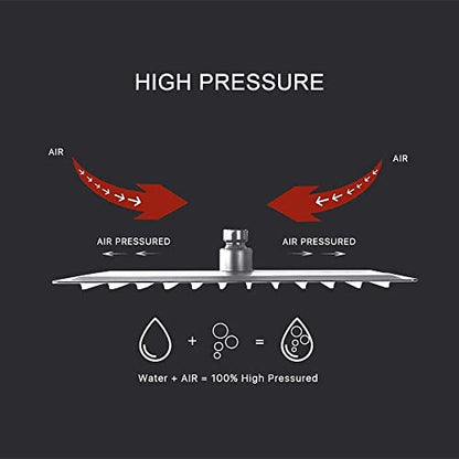 Shower System Brushed Nickel Bathroom 10 Inch Rain Shower Head Ceiling Mount with Handheld Luxury High Pressure Shower Combo Set Shower Faucet Rough-in Valve Body and Trim Kit - color: Brushed Nickel, size: 10 Inch