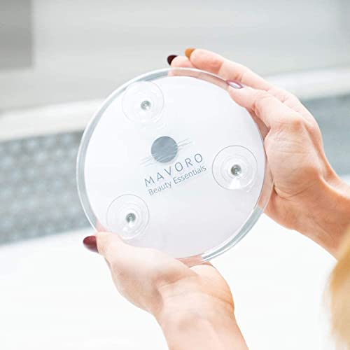 6" Magnifying Makeup Mirror with 3 Strong Suction Cups,Portable Travel(15X) - color: 15x