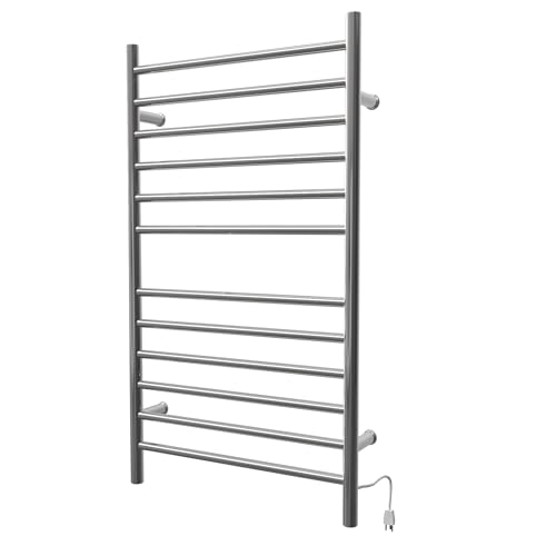 Amba RWHL-SP Radiant Large Hardwired Plug-in Combo Straight 12 Bar Towel Warmer in Polished - color: Polished