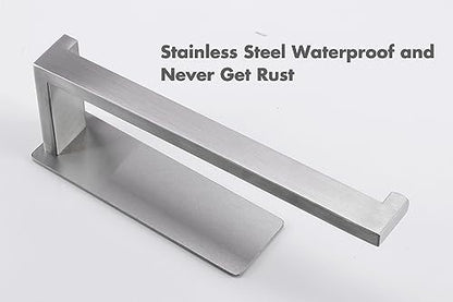 Hand Towel Holder, Strong Self Adhesive Hand Towel Ring, Thicken SUS304 Stainless Steel Hand Towel Bar/Rack, No Drilling Modern Hand Towel Hanger (Brushed Nickel, 2 Pack 9 in) - color: Brushed Nickel, size: 2 Pack 9 In