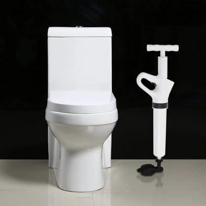 Air Plunger for Toilet,Toilet Plunger, Drain Plumb Plunger,Power Plunger,High Pressure with Detachable Assembly Heads for Plugging Toilets,Kitchens,Bathrooms (White)