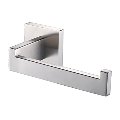 KOKOSIRI Toilet Paper Roll Holder Brushed Nickel Toilet Paper Holder Stainless Steel for Kitchen Bathroom Dispenser Wall Mounted, B2003BR - color: Brushed Nickel, size: Without Shelf(1 Pack)
