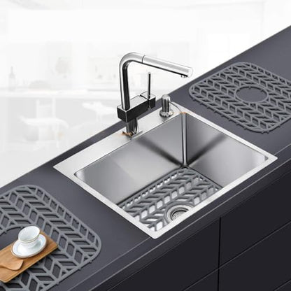 Sink Protectors for Kitchen Sink 12"x11"Silicone Sink mat 2pcs | Various sizes and styles,Protector for sinks and dish,Withstand to 500F,Food-grade silicone ,raised feet,Dishwasher Washing - size: 12"x11" x2 Center