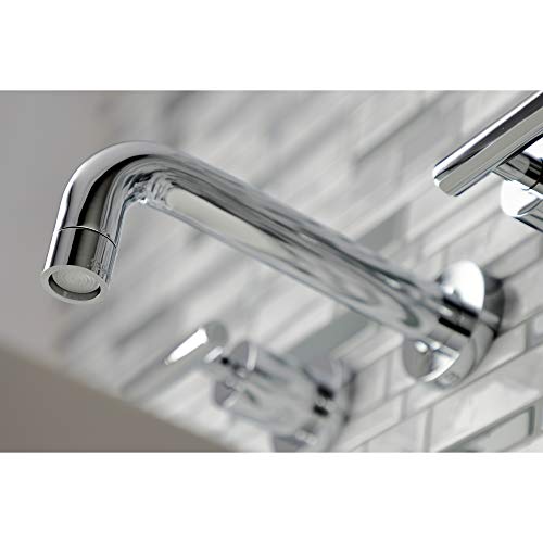 Kingston KS8121CML Wall Mount Bathroom Faucet, Polished Chrome - color: Polished Chrome