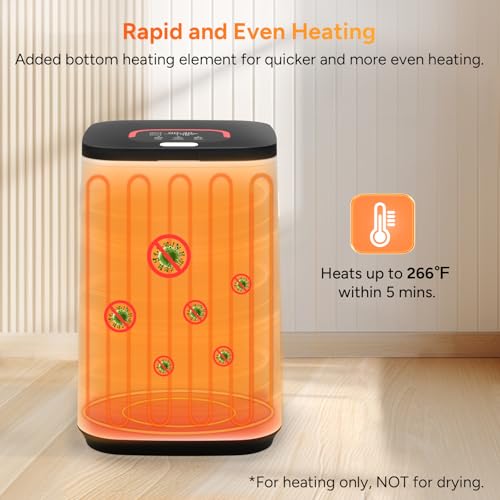 DR.PREPARE Towel Warmer for Bathroom, 23L Towel Warmer Bucket with LED Display, Auto Shut Off, 3 Timer Settings, Child Safety Lock, 4 Hooks, Large Luxury Warmer for 3 Towels, Bathrobes, Blankets, PJ's
