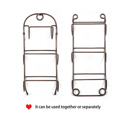Towel Racks for Bathroom Wall Mounted Metal Wine Rack Towel Shelf Towel Holder for Bath Antique Bronze - color: Antique Bronze