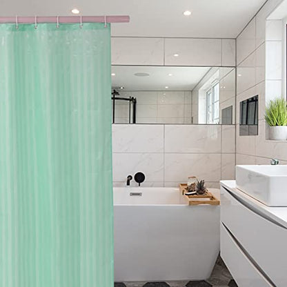 Small Mini Shower Curtain or Liner Fabric 31x71 Inch,Washable IPx4 Waterproof Hotel Quality,Shower Curtains with Hooks and Grommets,Stall Shower Liner/Green … - color: Green, size: 31"W x 71"L (Pack of 1)
