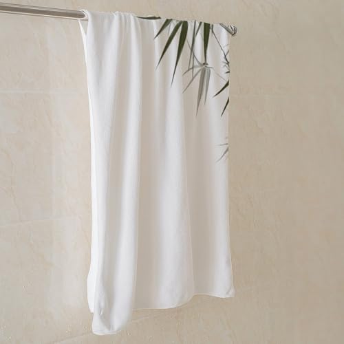 Soft and Comfortable Asian Bamboo Bath Towels Absorbent Bath Towel for Everyday Use Lightweight Quicker to Dry Towel for Bathroom Pool Shower Travel Towel for Adults