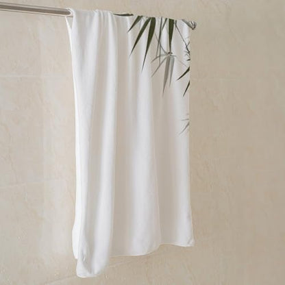 Soft and Comfortable Asian Bamboo Bath Towels Absorbent Bath Towel for Everyday Use Lightweight Quicker to Dry Towel for Bathroom Pool Shower Travel Towel for Adults