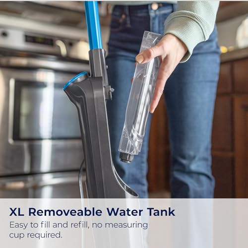 BISSELL Spinwave SmartSteam Steam Cleaner Mop, Swivel Steering, 3897A | SmartSteam sanitizes hard floors; LED headlights; corded electric for scrubbing and sanitizing - style: SpinWave SmartSteam