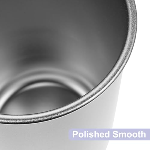Bathroom Tumbler Cup, 304 Stainless Steel Pp Plastic Toothbrush Holder, Reusable Mouthwash Cup for Vanity Home Hotel Office