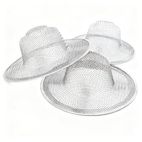 TORMEN 2.75'' Basket Filter Trap Sink Strainer Stainless Steel Drain Guard (3 Pack)