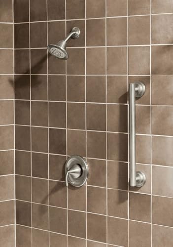 Moen YG0736BN Bathroom Safety 36-Inch Stainless Steel Modern Bathroom Grab Bar, Brushed Nickel - color: Brushed Nickel, size: 36 Inch