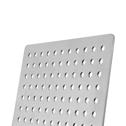 Square Drain Cover Grates,3.35" x 3.35" 304 Stainless Steel Drainage Grate Cover Replacement Floor Drain Strainer for Shower, Bathroom Floor, Balcony, and Outdoor Garden Drains -2pcs - size: 3.35" x 3.35"