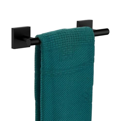 KOKOSIRI Towel Ring Holder Matte Black Hand Towel Bar for Bathroom Wall Mounted 9-Inch Towel Rack Stainless Steel Bathroom Storage Hardware, B4005BK-L9 - color: Matte Black