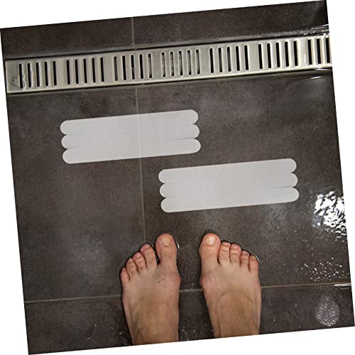 ABOOFAN 6pcs Slip Strips for Bathtubs Showers Stairs Transparent Adhesive Bath Treads for Safety Smooth Surfaces - size: 6 pcs