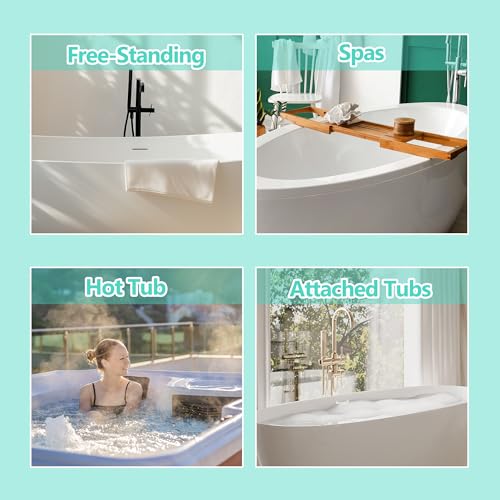 Bath Seat Pillow for Bathtub, Bathtub Seat Cushion For Tub with Non-Slip Suction Cups, Spa Pillow Shower Seat Cushion Bath Tub Cushion For Soaking Tub in Bathroom