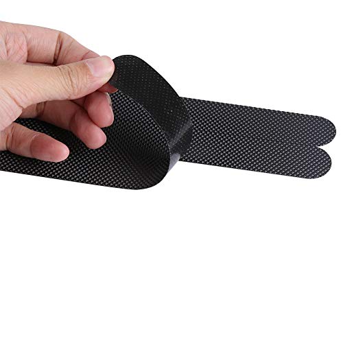 Anti-Skid Tape, 38x2cm Bathroom Anti Slip Tape Safety No Skid Strip Adhesive Sticker for Bathtub Ceramic Floor Bathrooms, Stairs, Decking(Black) - color: Black