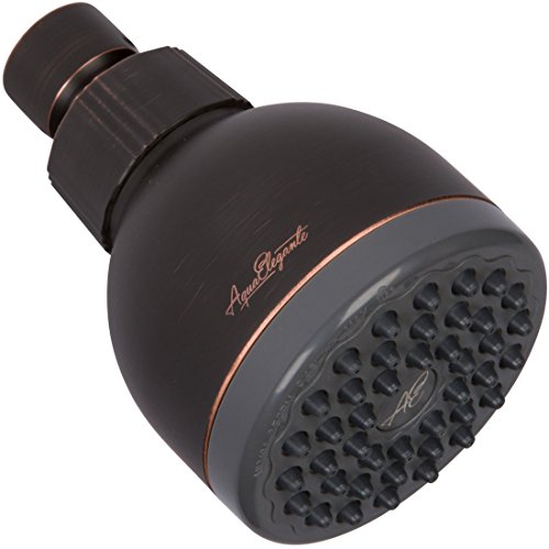 High Pressure Shower Head - 2.5 GPM - Oil-Rubbed Bronze | Best 3 Inch Wall Mount Bathroom Showerhead For Boosting Low Flow With Anti-Clog Nozzles, Adjustable Brass Ball Joint - color: Oil Rubbed Bronze, size: 2.5 GPM