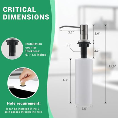 Fapully Commercial Kitchen Faucets with Pull Down Sprayer Brushed Nickel | Kitchen Sink Faucet with Soap Dispenser and Deck Plack,Single Handle 4 Hole Faucet for Kitchen Sink, 360° Swivel - color: Brushed Nickel, style: Rustic