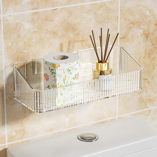 Adhesive Shower Caddys,Bath Organizers with Large Capacity,Not Drilling Bathroom Organizers Shelves Kitchen Racks - color: Green