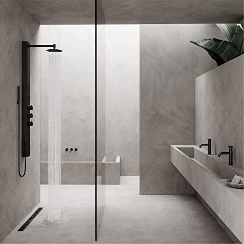 VIGO Elan 36 in. Linear Shower Drain in Matte Black - VG07003MB - color: Matte Black, size: 36 in.