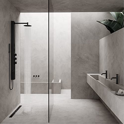 VIGO Elan 36 in. Linear Shower Drain in Matte Black - VG07003MB - color: Matte Black, size: 36 in.