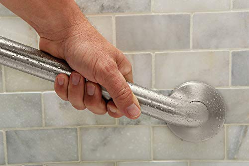 Moen 8742 Bathroom Safety 42-Inch Stainless Steel Bathroom Grab Bar with Concealed Screws, Stainless