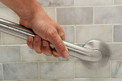 Moen 8742 Bathroom Safety 42-Inch Stainless Steel Bathroom Grab Bar with Concealed Screws, Stainless