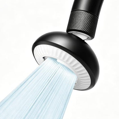 Kitchen Faucet Sprayer Attachment, Anti-Splash 3-Mode Swivel Faucet Extender with Wide Spray Area, 360° Rotating Faucet Aerator, Faucet Head Replacement for Kitchen (Black) - color: Black