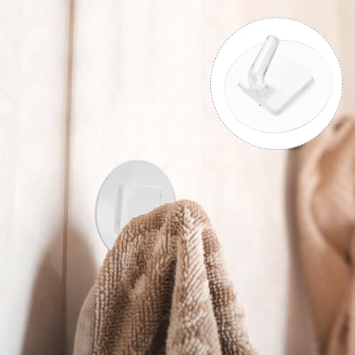 COHEALI Strong Adhesive Wall Hooks for Hanging Towels, Self-Adhesive Waterproof Hooks for Bathroom and Kitchen, 20pcs Set, No Drilling Required, Sturdy Home Storage Solution