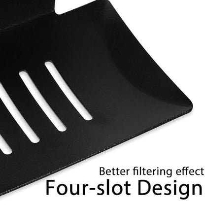 Detachable Soap Dish for Shower, 4 Slot Self-Adhesive Soap Holder for Bathroom, Wall Mounted Shower Soap Holder, Stainless Steel Soap Tray Black - color: Black Detachable 1pack